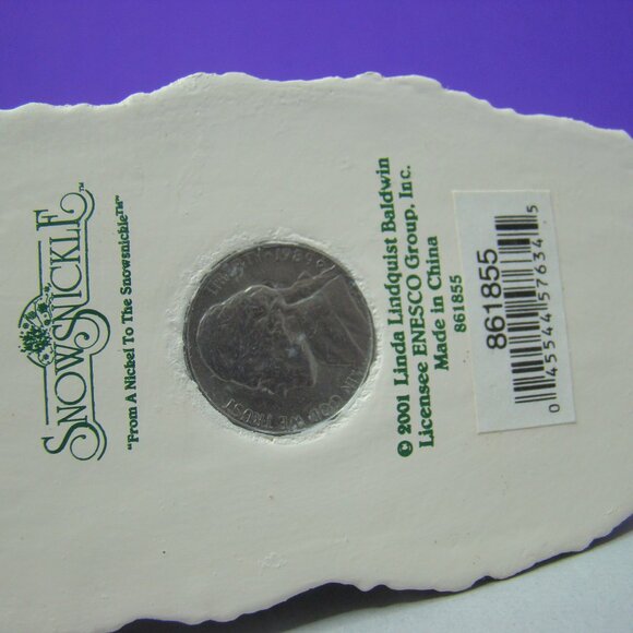 2001 Snowsnickle "Snowboy on Sled" ENESCO figure 861855, Linda Lindquist Baldwin - Picture 10 of 15